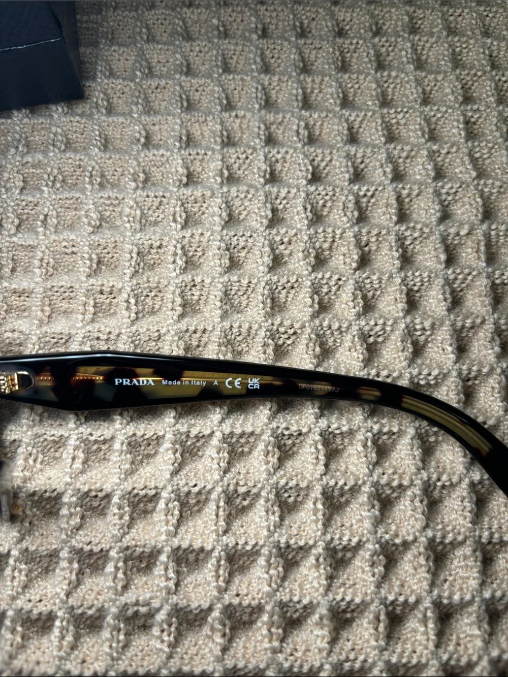 PRADA Black with Tortoiseshell Cat-Eye Optical Frames